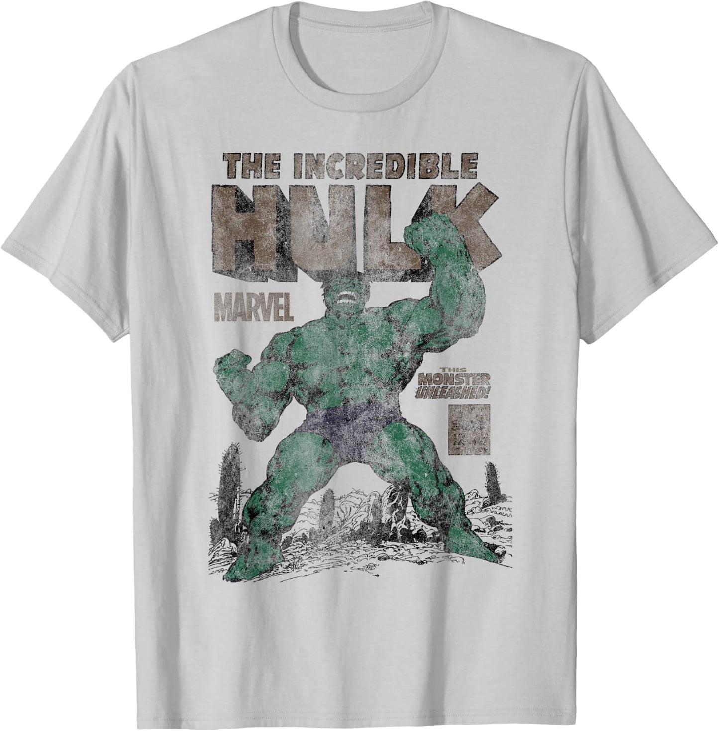 Marvel Hulk The Incredible Hulk Monster Unleashed , gray T-Shirt - T-Shirt | Ash