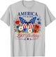 250th Anniversary USA Women 250 Years American 4th of July T-Shirt - T-Shirt | Ash