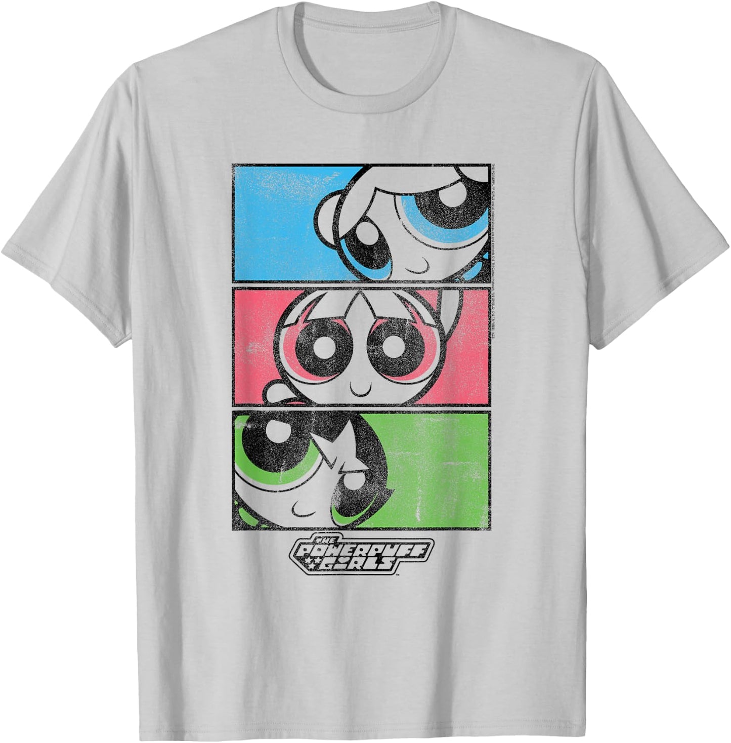Powerpuff Girls Colorful Comic Panels T-Shirt - T-Shirt | Ash