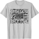 Vintage Dinosaur Fossils T-Rex Paleontology Jurassic Period T-Shirt - T-Shirt | Ash