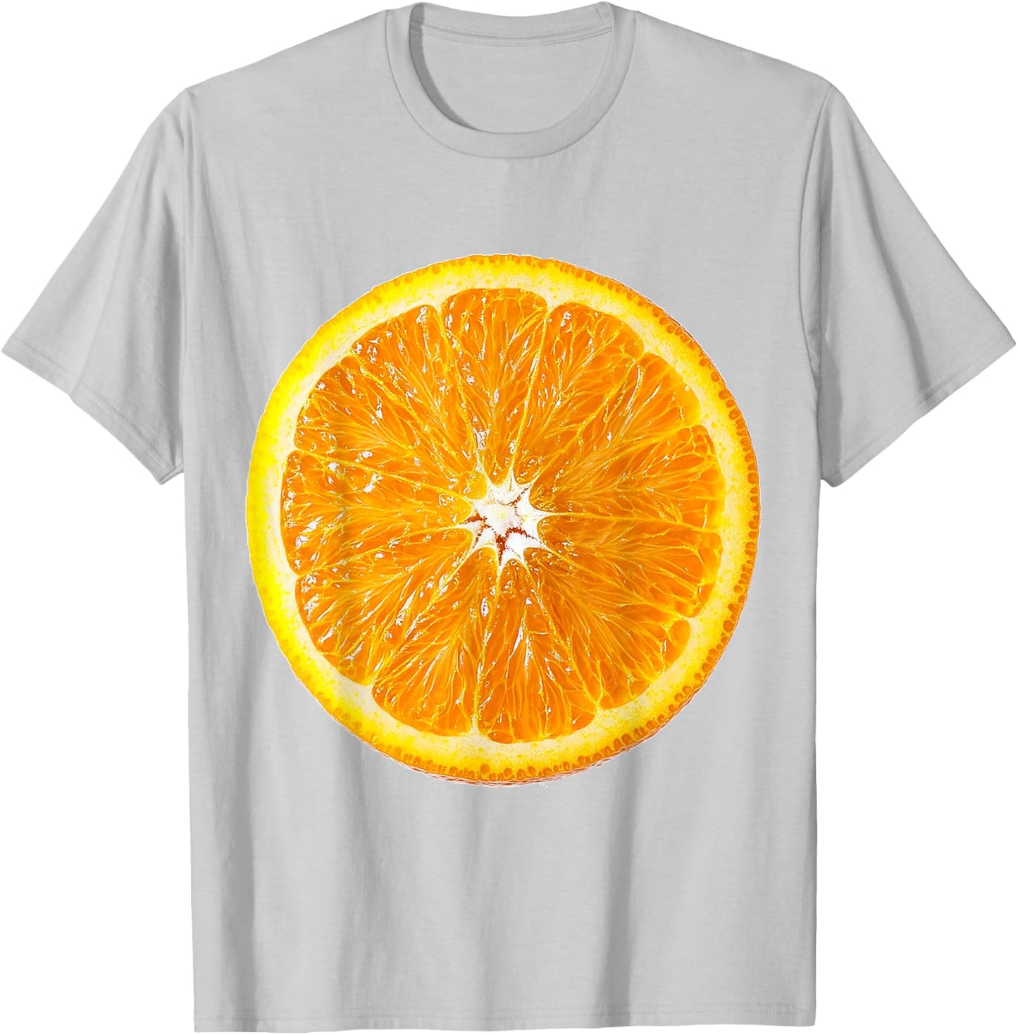 Orange Fruit Graphic Colourful Art Orange , White T-Shirt - T-Shirt | Ash