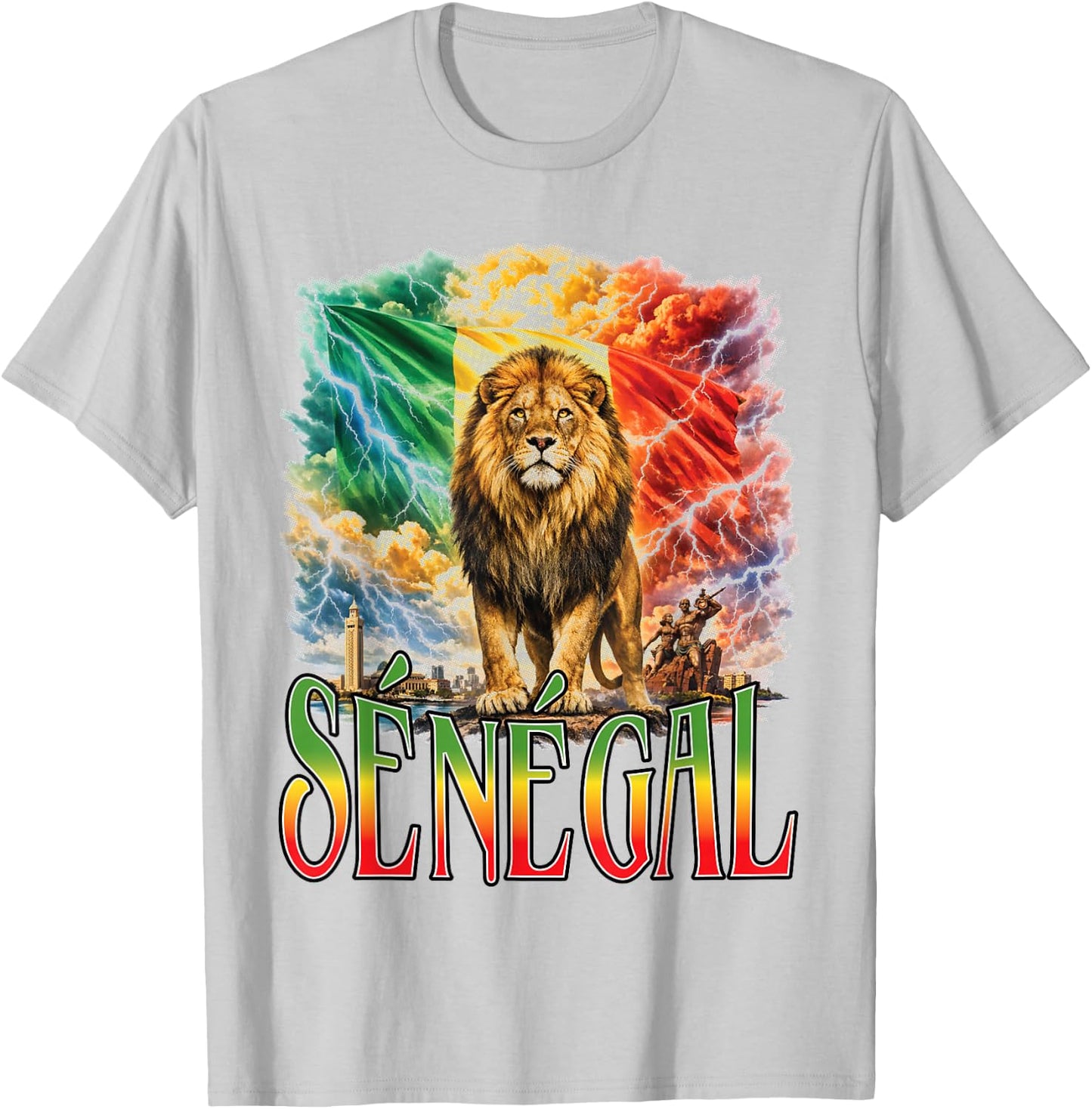 Senegal Bootleg Senegal Y2k T-Shirt - T-Shirt | Ash
