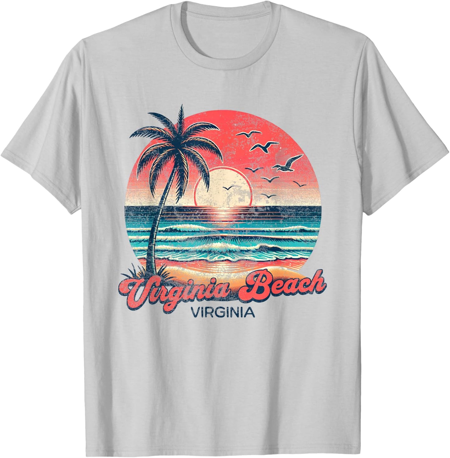 Virginia Beach T-Shirt - T-Shirt | Ash