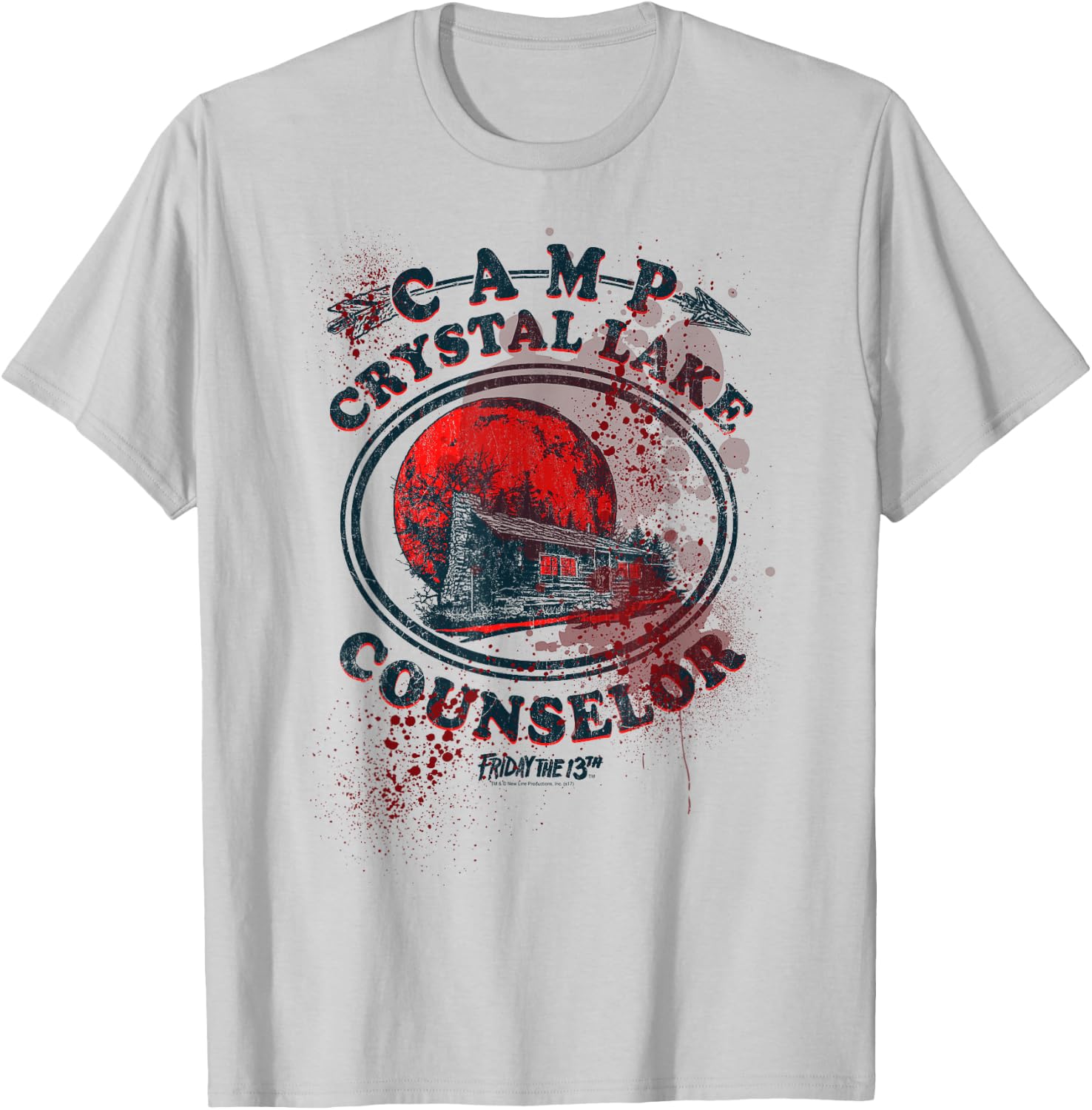 Friday The 13th Camp Counselor Victim T-Shirt - T-Shirt | Ash