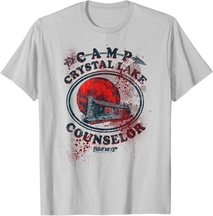 Friday The 13th Camp Counselor Victim T-Shirt - T-Shirt | Ash