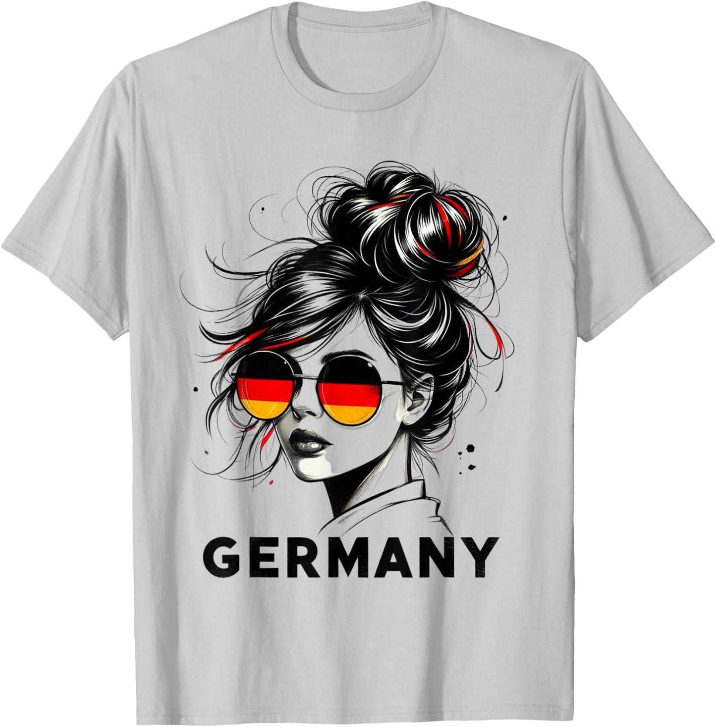 Germany for Girls Germany Flag Germany , gray T-Shirt - T-Shirt | Ash
