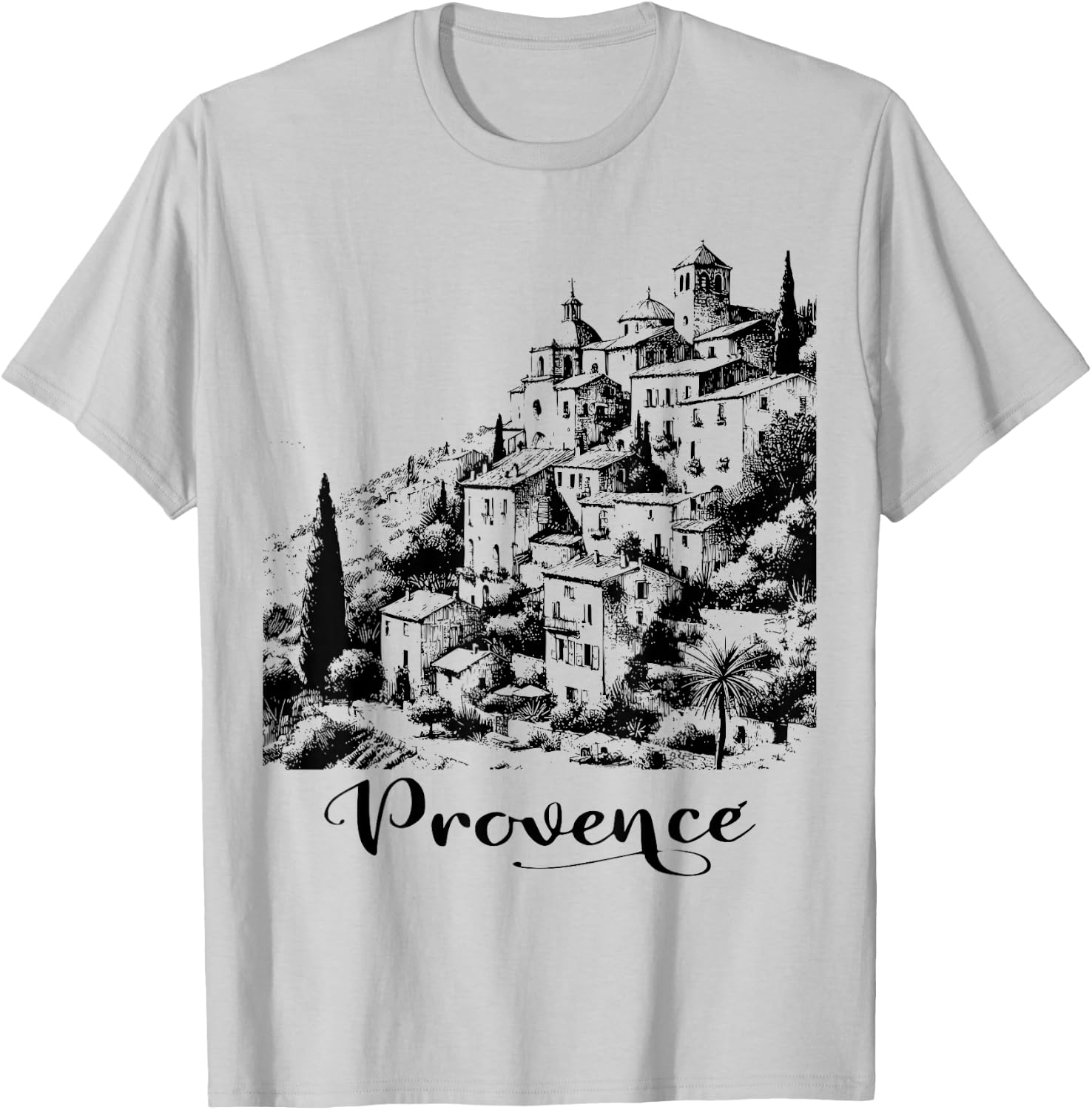 Provence , grey, S T-Shirt - T-Shirt | Ash