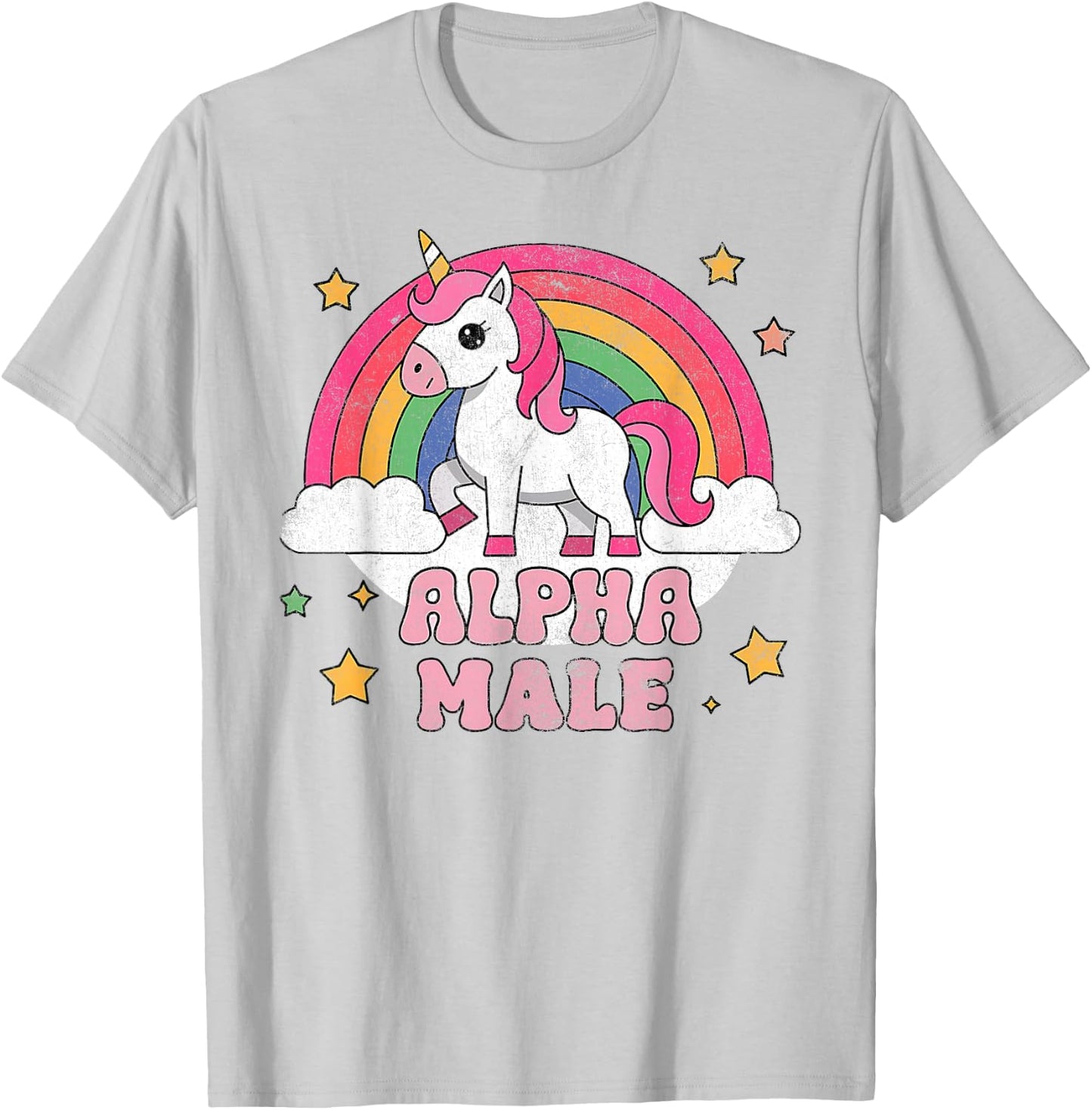 Alpha Male Unicorn , pink T-Shirt - T-Shirt | Ash