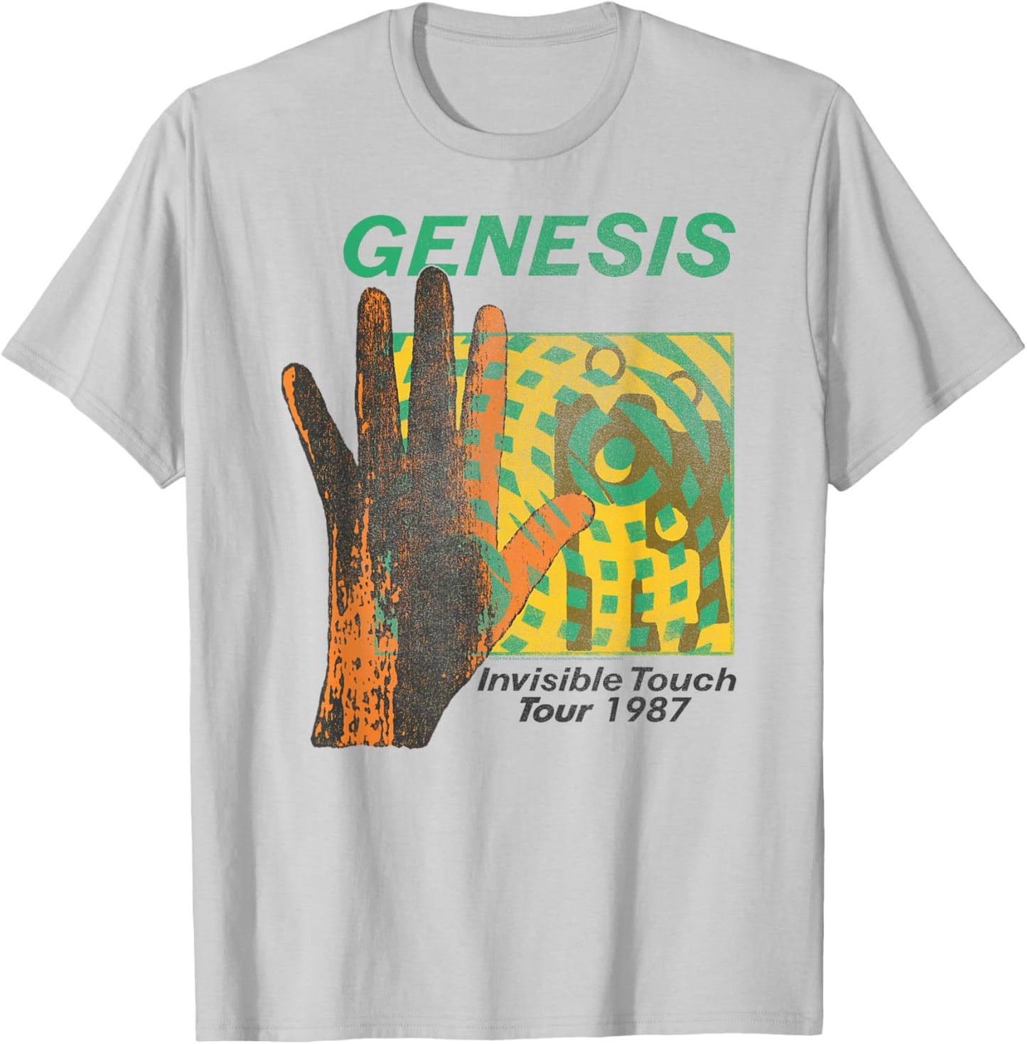 Offiziell Genesis Invisible Touch Tour 1987 Art Rock T-Shirt - T-Shirt | Ash