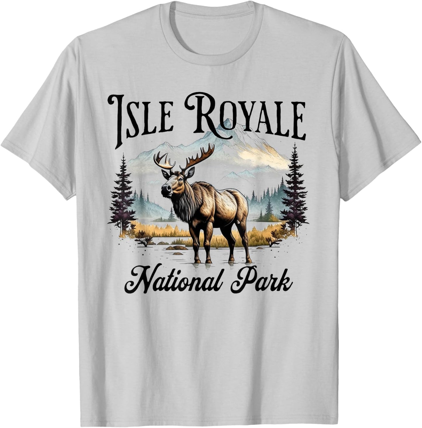 Isle Royale National Park T-Shirt - T-Shirt | Ash