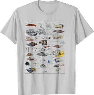 Oceanography Ocean Zoology biologists sailing Mollusk T-Shirt - T-Shirt | Ash