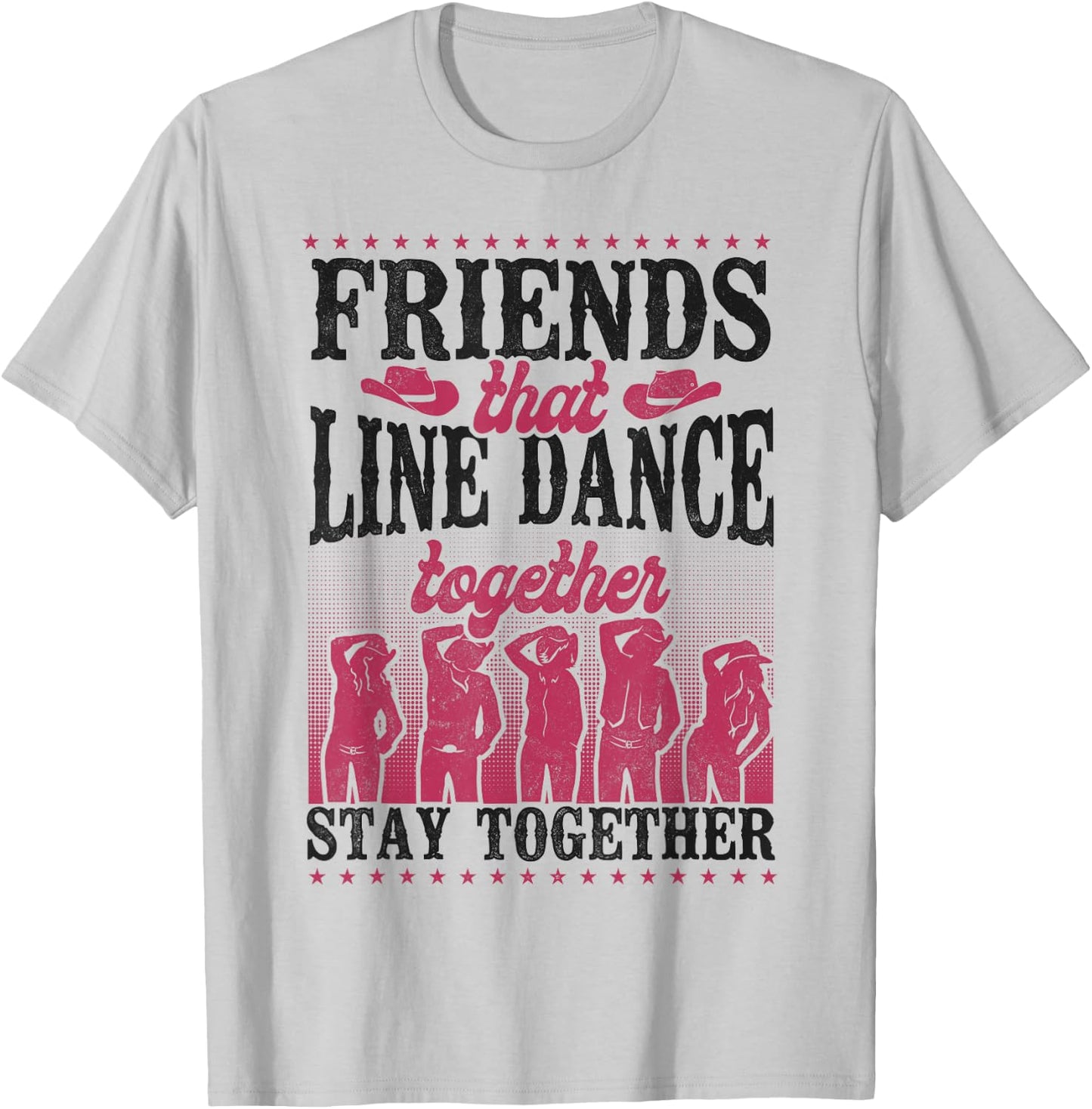 Line Dancing Dance Teacher Friends Buddies Besties Friends T-Shirt - T-Shirt | Ash