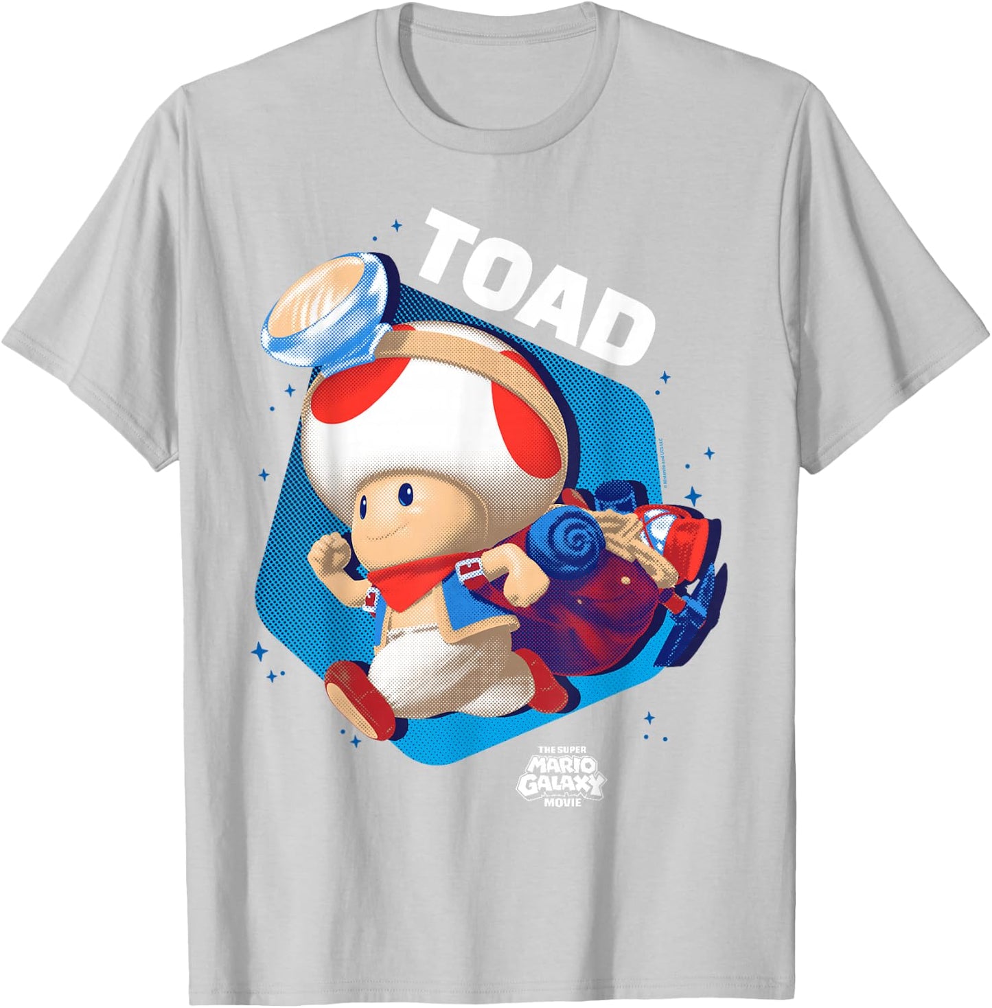The Super Mario Galaxy Movie Toad Galactic Run T-Shirt - T-Shirt | Ash