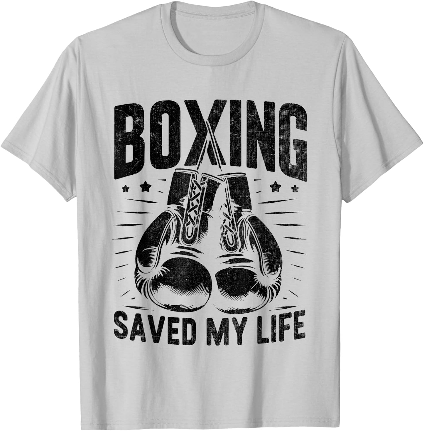 Boxing Saved My Life Boxer Fighter Boxers T-Shirt - T-Shirt | Ash