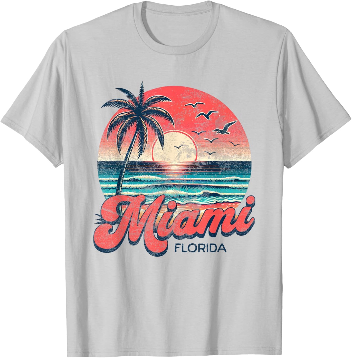 Miami , white, S T-Shirt - T-Shirt | Ash