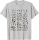 Insects Collection Species Bugs vintage Chart Entomology T-Shirt - T-Shirt | Ash
