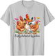 Funny Chicken Lovers Easily Distracted By Peckers Farm Joke T-Shirt - T-Shirt | Ash