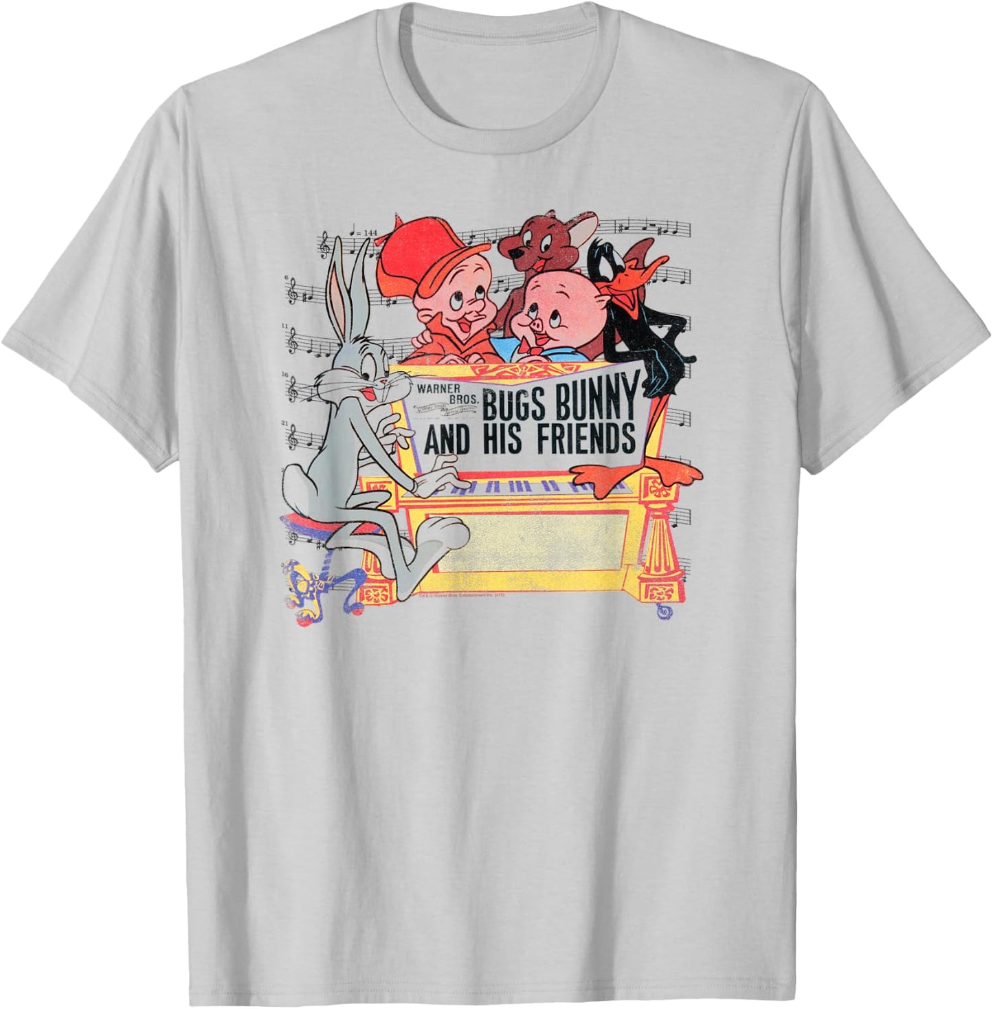 Looney Tunes Bugs Bunny and Friends T-Shirt - T-Shirt | Ash