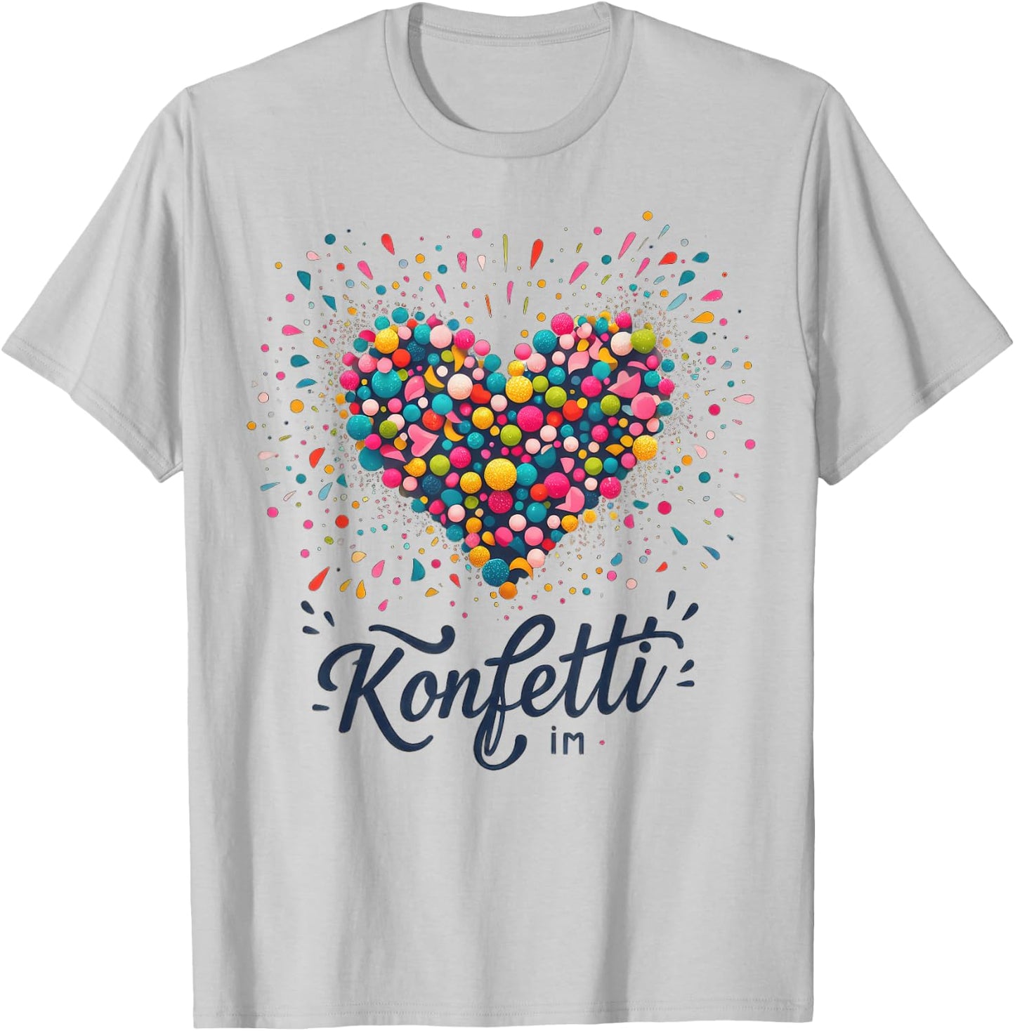 Shirt Konfetti im Herzen , White T-Shirt - T-Shirt | Ash