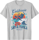 Santa Monica Beach California Surfing Vintage Vacation Surf Women Kids T-Shirt - T-Shirt | Ash