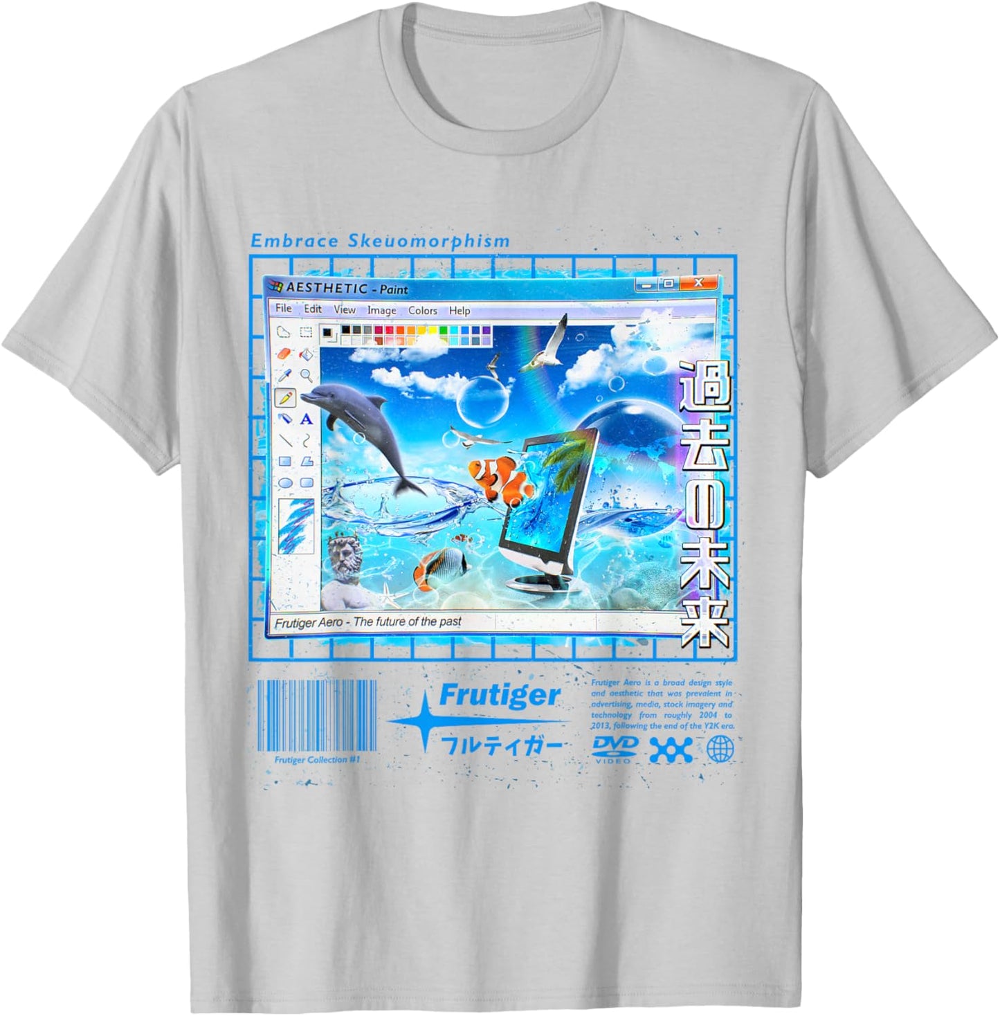 Frutiger Aero Streetwear Fashion Frutiger Aero Fashion Collection T-Shirt - T-Shirt | Ash
