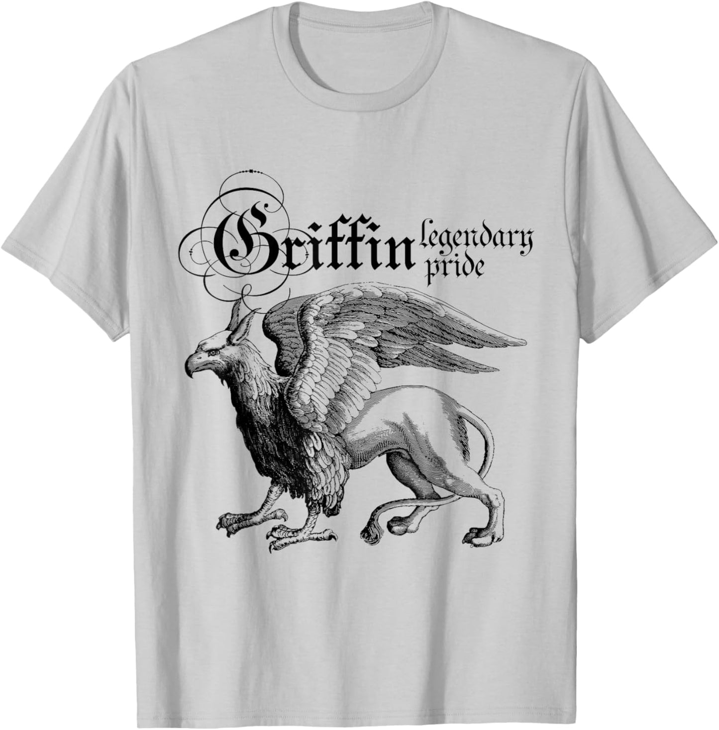 Griffin Legendary Pride, Mythical Welsh, Griffin T-Shirt - T-Shirt | Ash