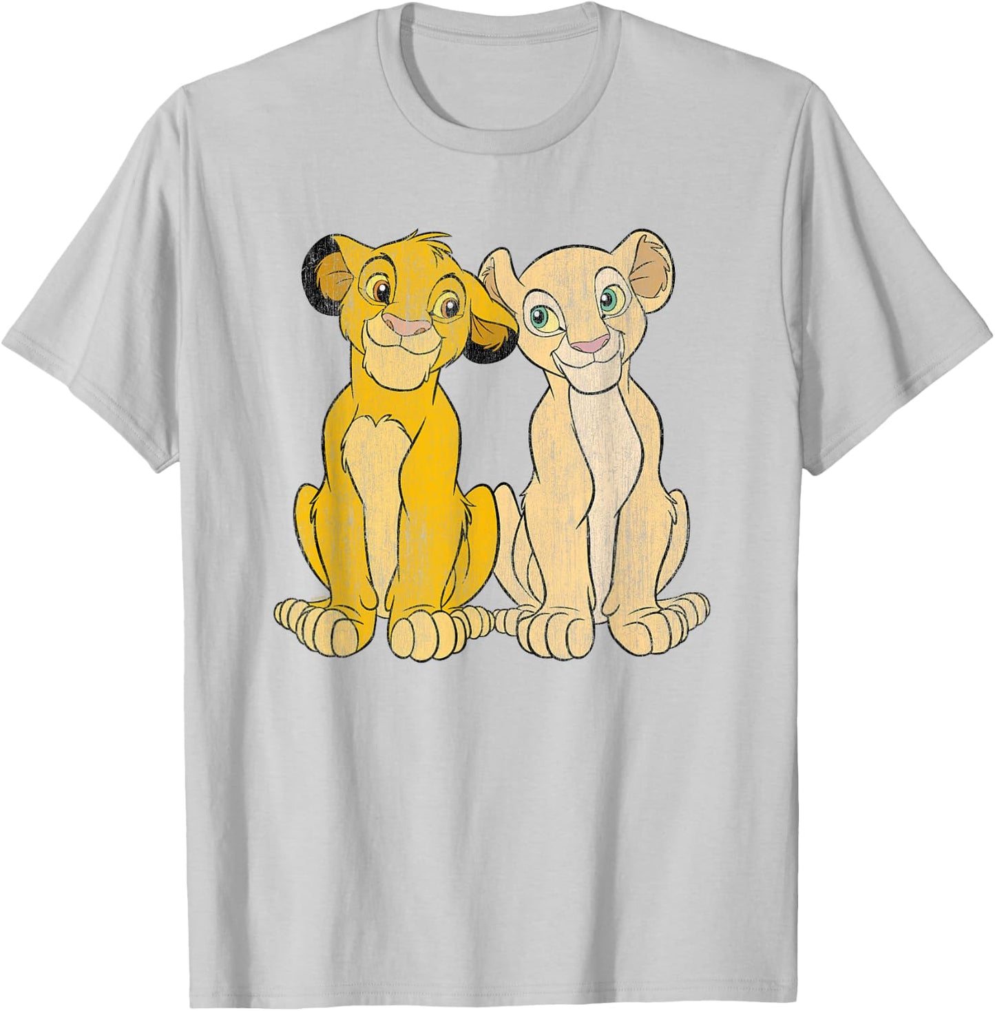 The Lion King Simba And Nala BILKNG00068 T-Shirt - T-Shirt | Ash