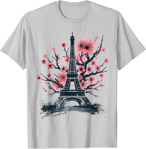 Paris Eiffel Tower Vintage Parisian , white, S