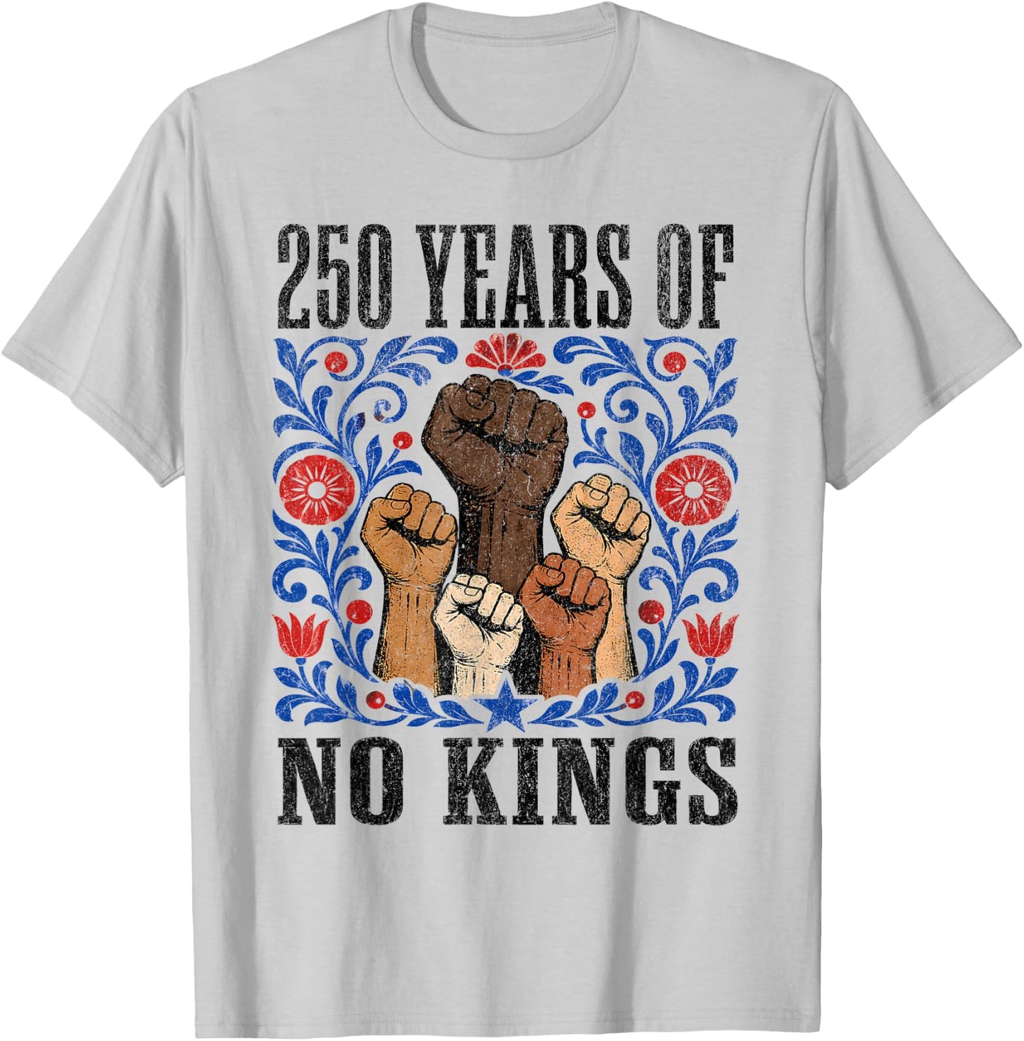 No Kings June 14 T-Shirt - T-Shirt | Ash