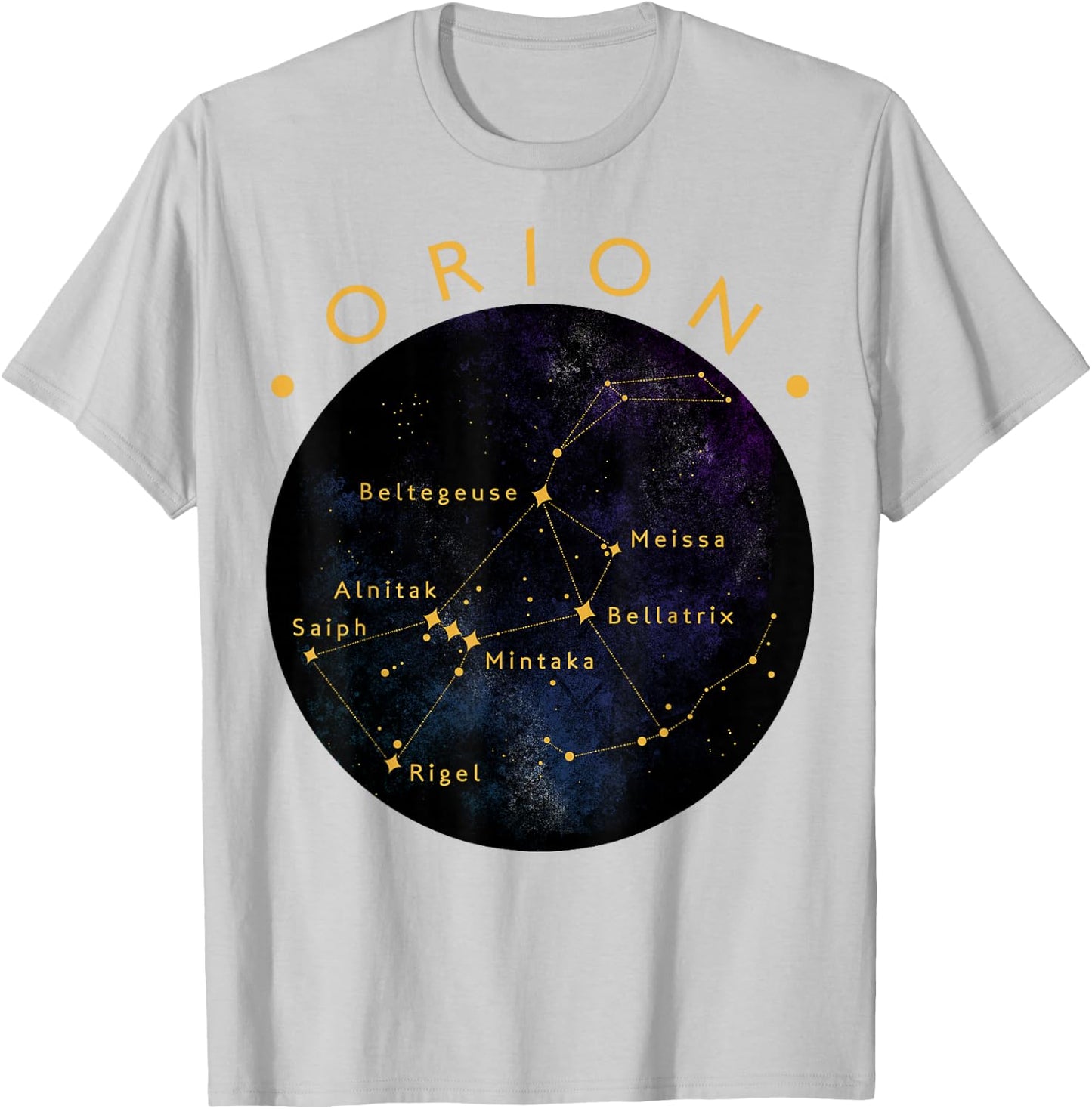 Orion Constellation Astronomy Lover Stargazing T-Shirt - T-Shirt | Ash