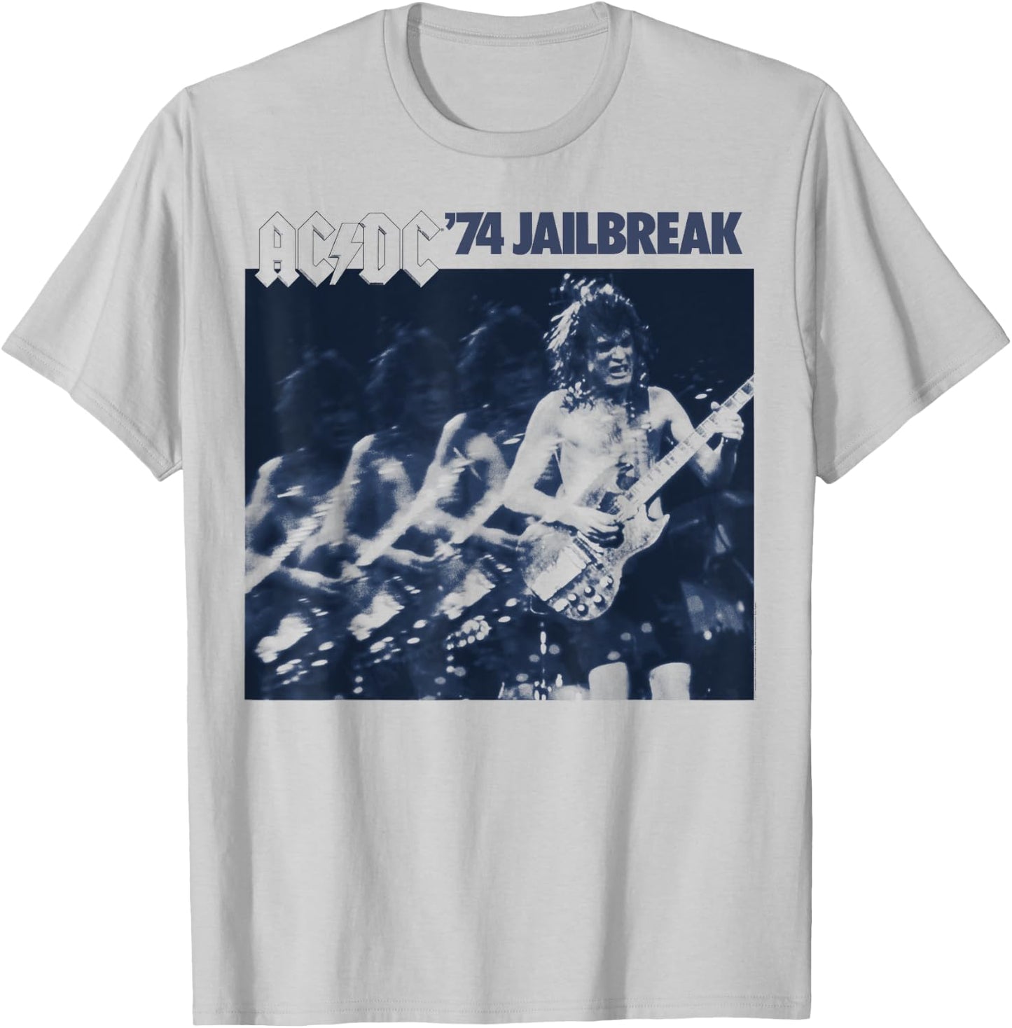 AC/DC - The cover of the 1974 EP Jailbreak has disappeared T-Shirt - T-Shirt | Ash