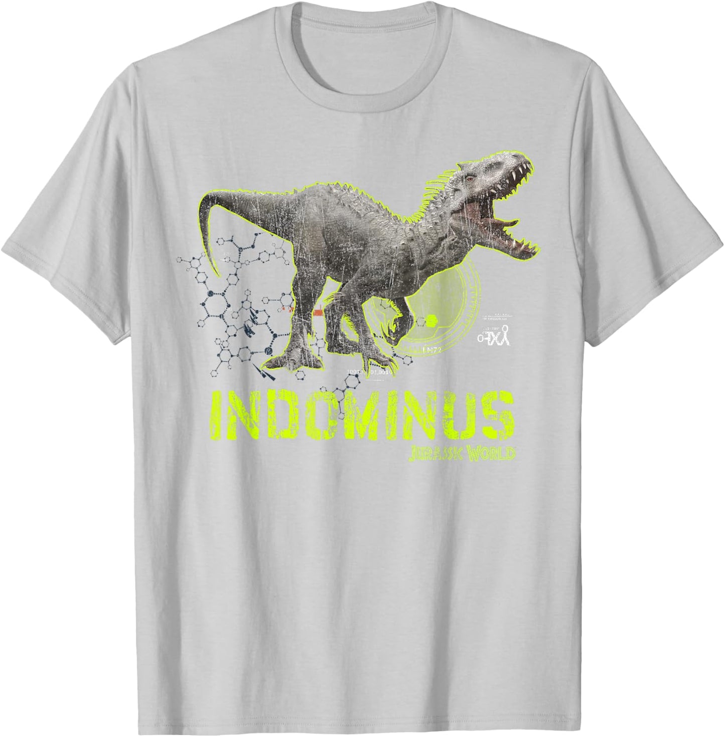Jurassic World Indominus Rex DNA Tech T-Shirt - T-Shirt | Ash