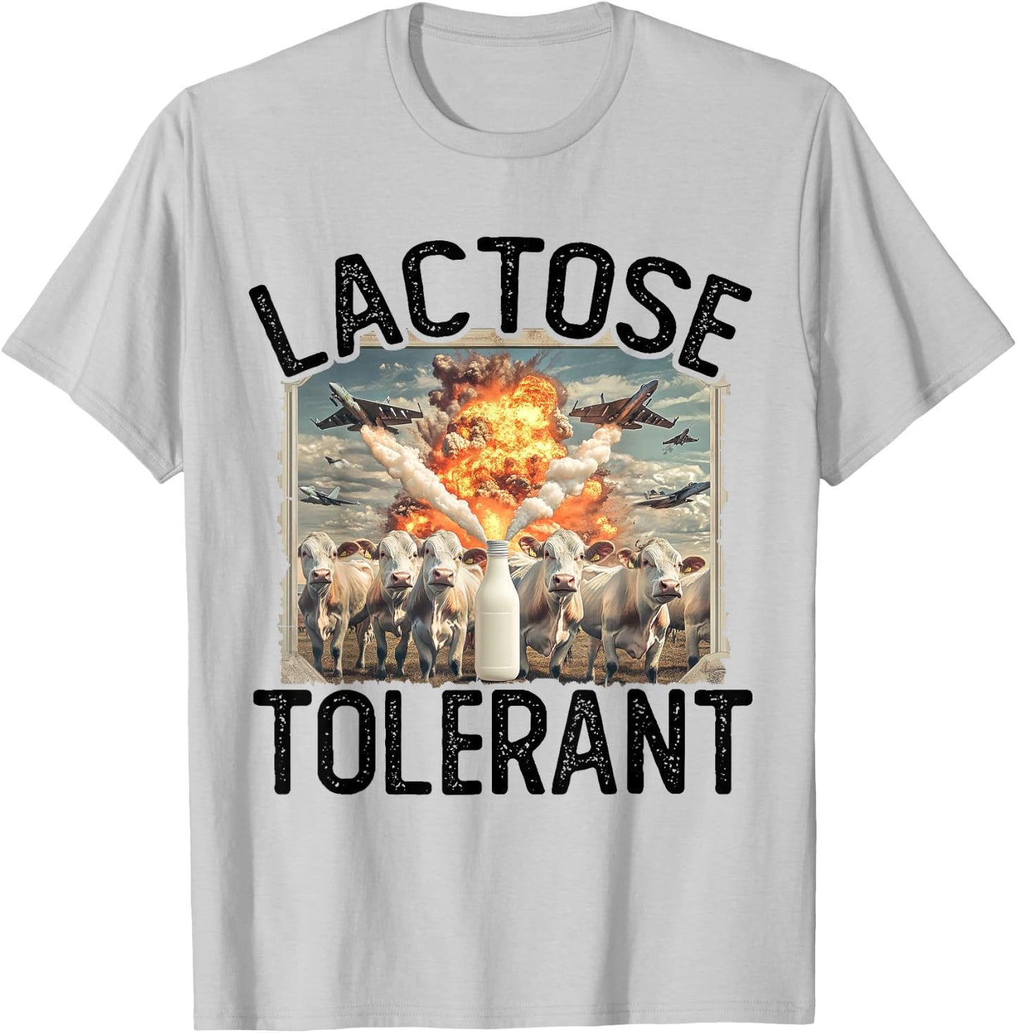 Lactose Tolerant | Milk Lover | Pro Dairy T-Shirt - T-Shirt | Ash