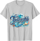 Thalassophile Sea Waves and Seashell Art T-Shirt - T-Shirt | Ash