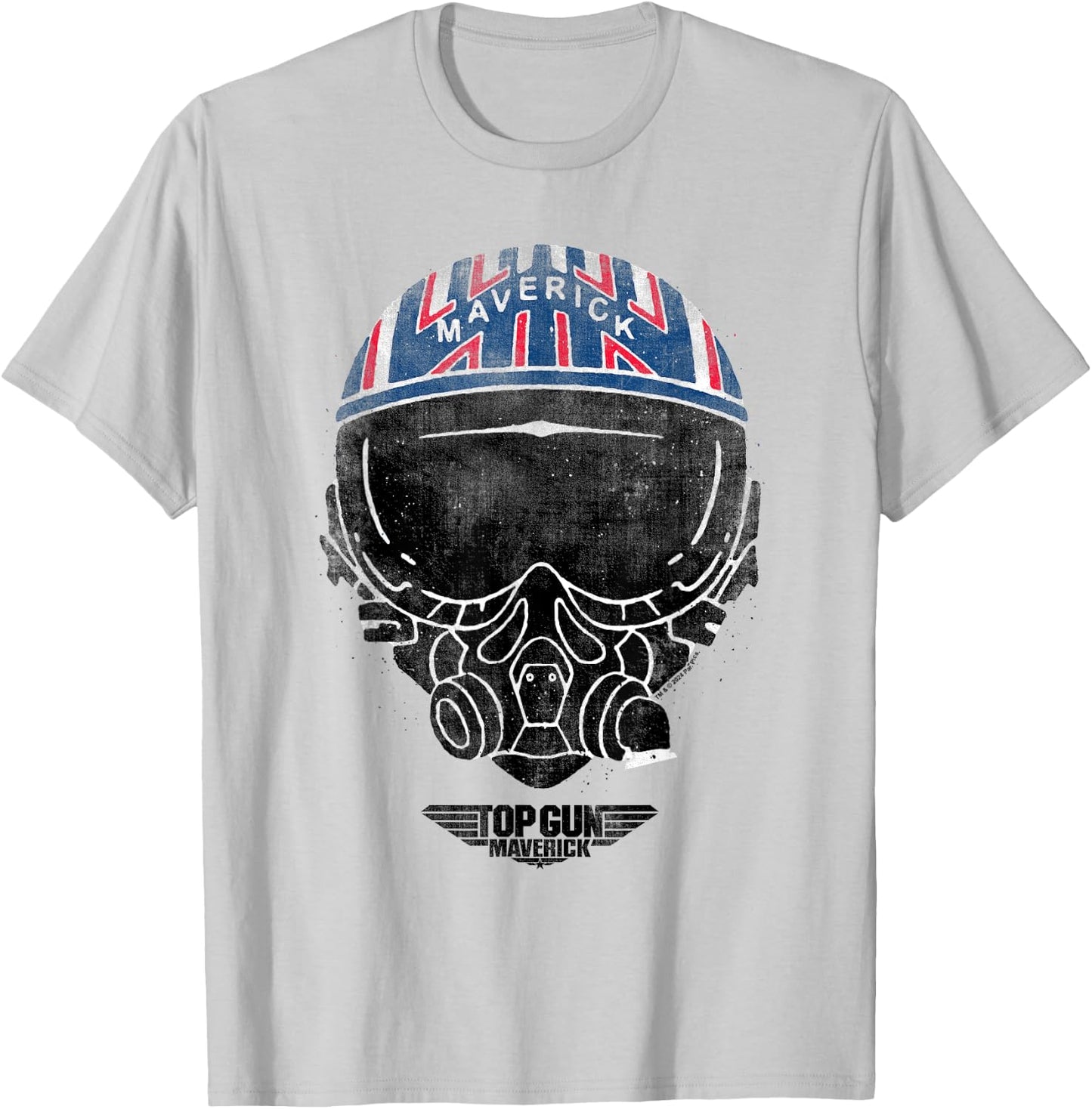 Top Gun Maverick Helmet , grey, S T-Shirt - T-Shirt | Ash