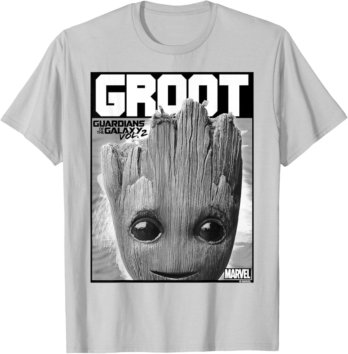 Marvel Guardians Vol. 2 Baby Groot Close-Up C2 T-Shirt - T-Shirt | Ash