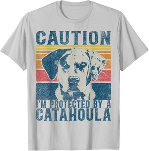 Louisiana Catahoula Leopard Dog Collar Louisiana State Dog T-Shirt - T-Shirt | Ash