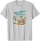 Wave Street Retro Vacation Beach Surfing Sunset Beach Hut Men Women Kids T-Shirt - T-Shirt | Ash