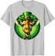 Funny Leprechaun Giraffe St Patricks Day Kids Men Women T-Shirt - T-Shirt | Ash