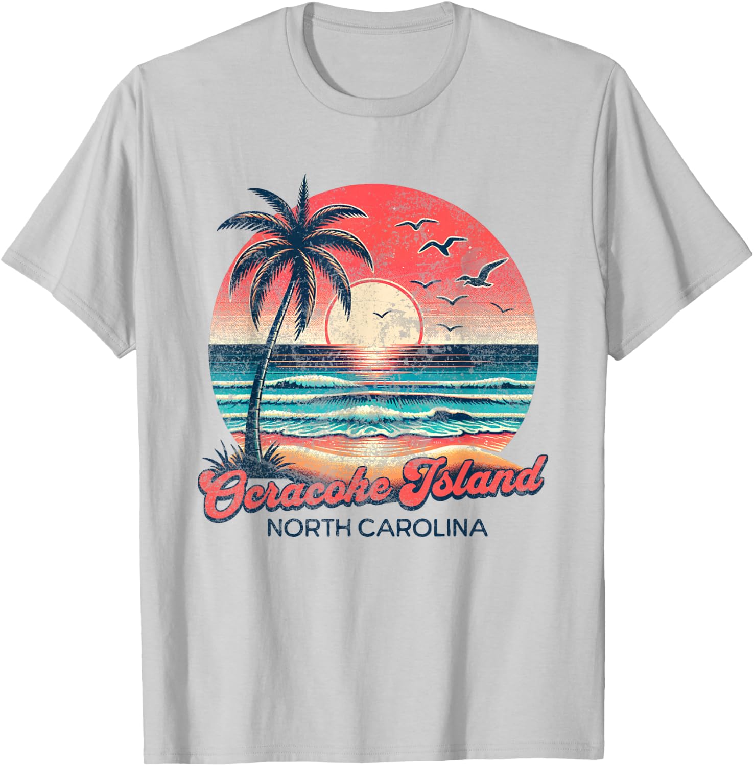 Ocracoke Island T-Shirt - T-Shirt | Ash