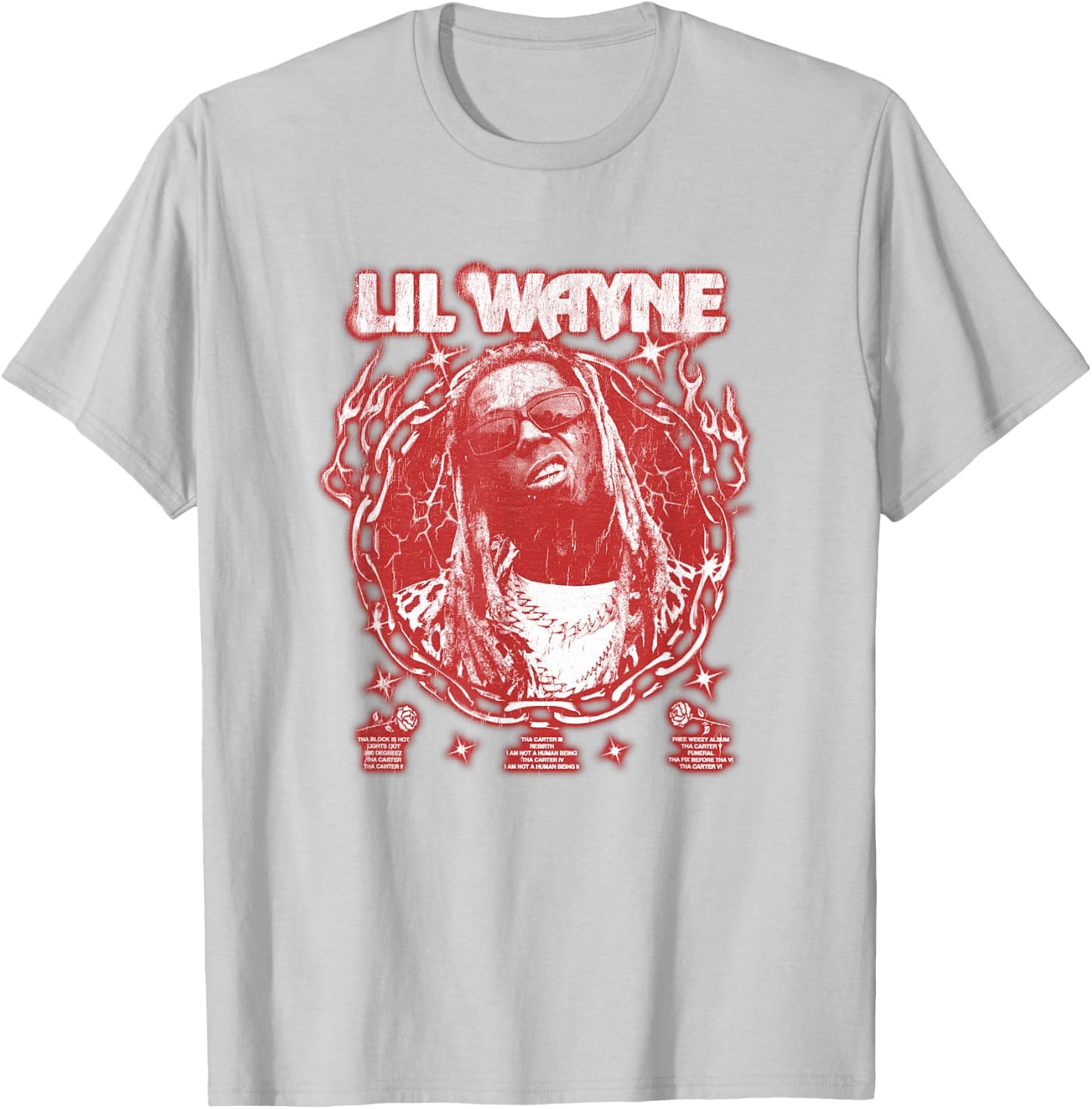 Lil Wayne Bling Official T-Shirt - T-Shirt | Ash