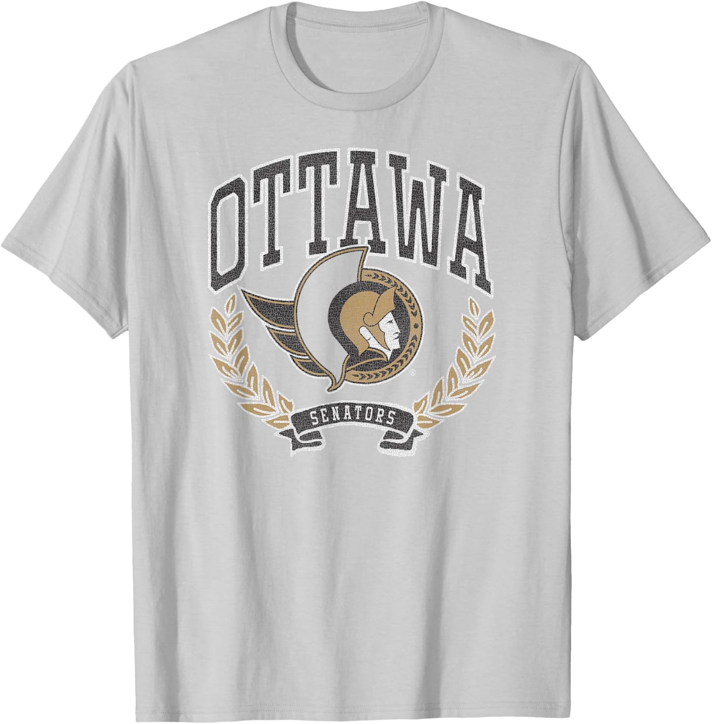 Ottawa Senators Vintage Victory Red Officially Licensed T-Shirt - T-Shirt | Ash
