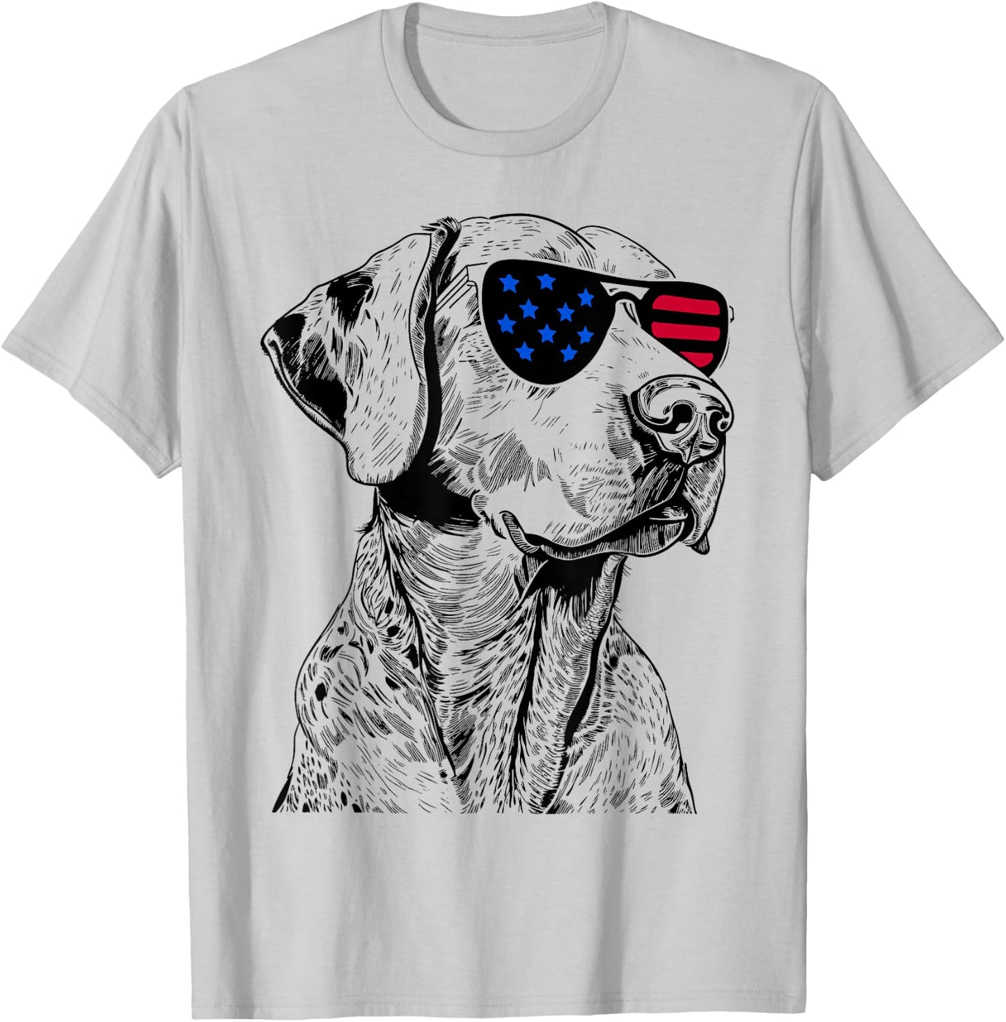 Catahoula Leopard Dog 4th July America USA Flag Women Kids T-Shirt - T-Shirt | Ash