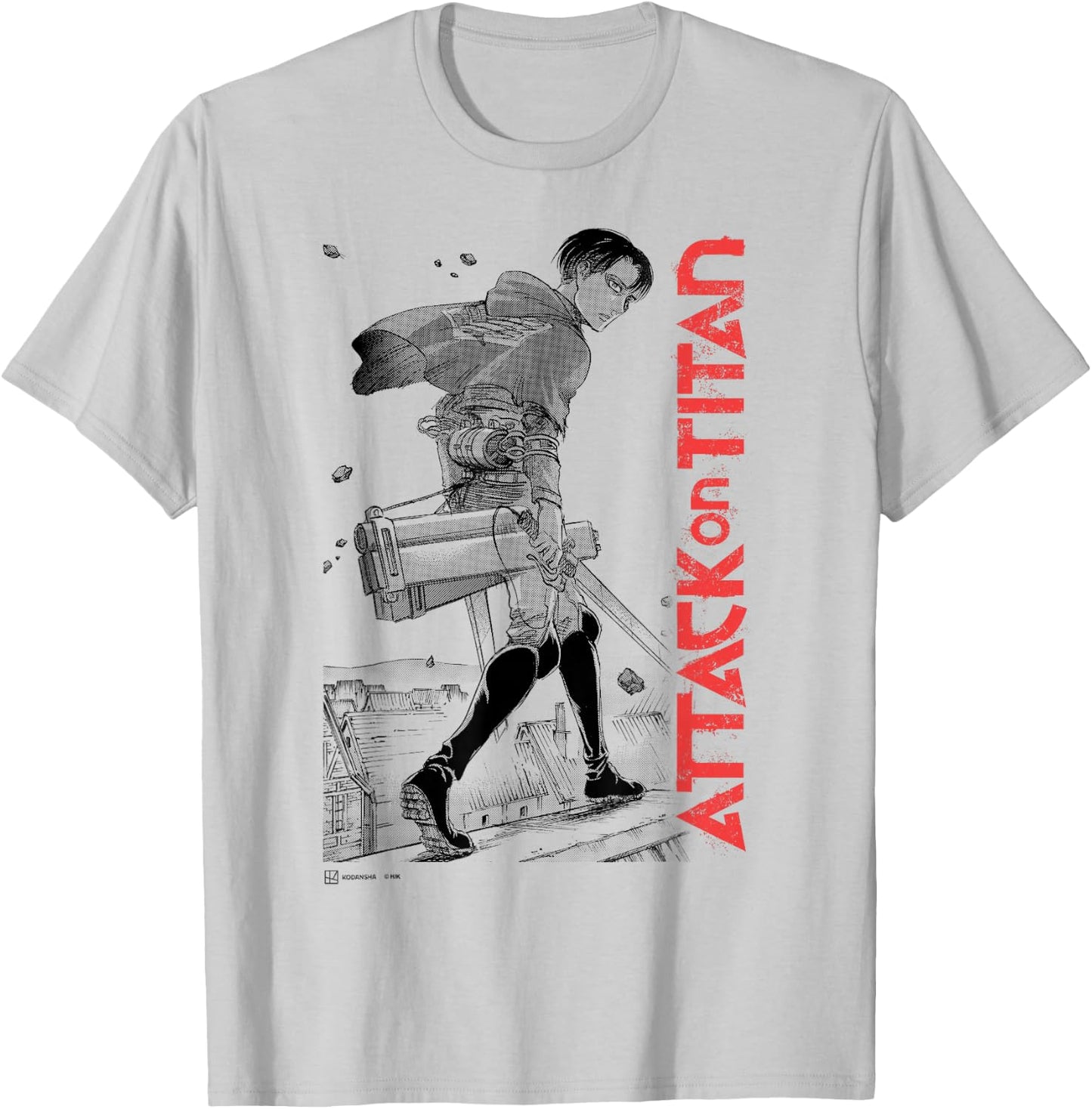 Attack on Titan Levi Ackerman Japanese Manga Epic Portrait T-Shirt - T-Shirt | Ash