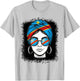 Congolese Flag Woman DRC Pride Travel Vacation T-Shirt - T-Shirt | Ash
