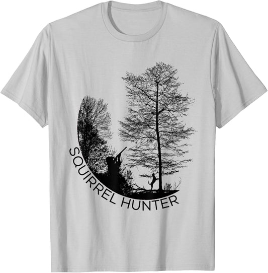 Squirrel Hunter - Hunting Dogs - Outdoorsman T-Shirt - T-Shirt | Ash