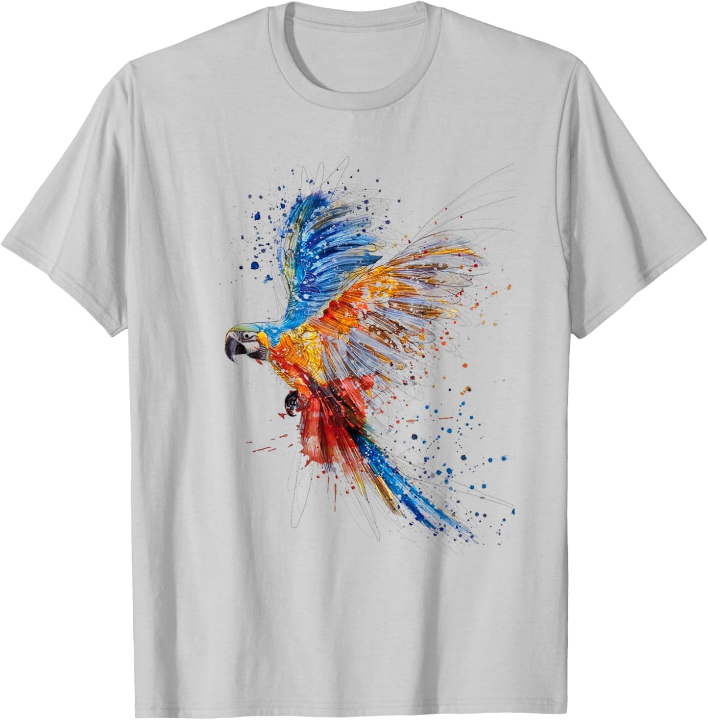 Parrot , Parrot for Kids, Parrot Girl, Parrot Lovers , White T-Shirt - T-Shirt | Ash