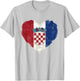 Croatia Hrvatska Flag Zagreb Croatian Jersey Retro T-Shirt - T-Shirt | Ash