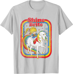 Rainbow Brite & Starlite Shine Bright BFF's T-Shirt - T-Shirt | Ash
