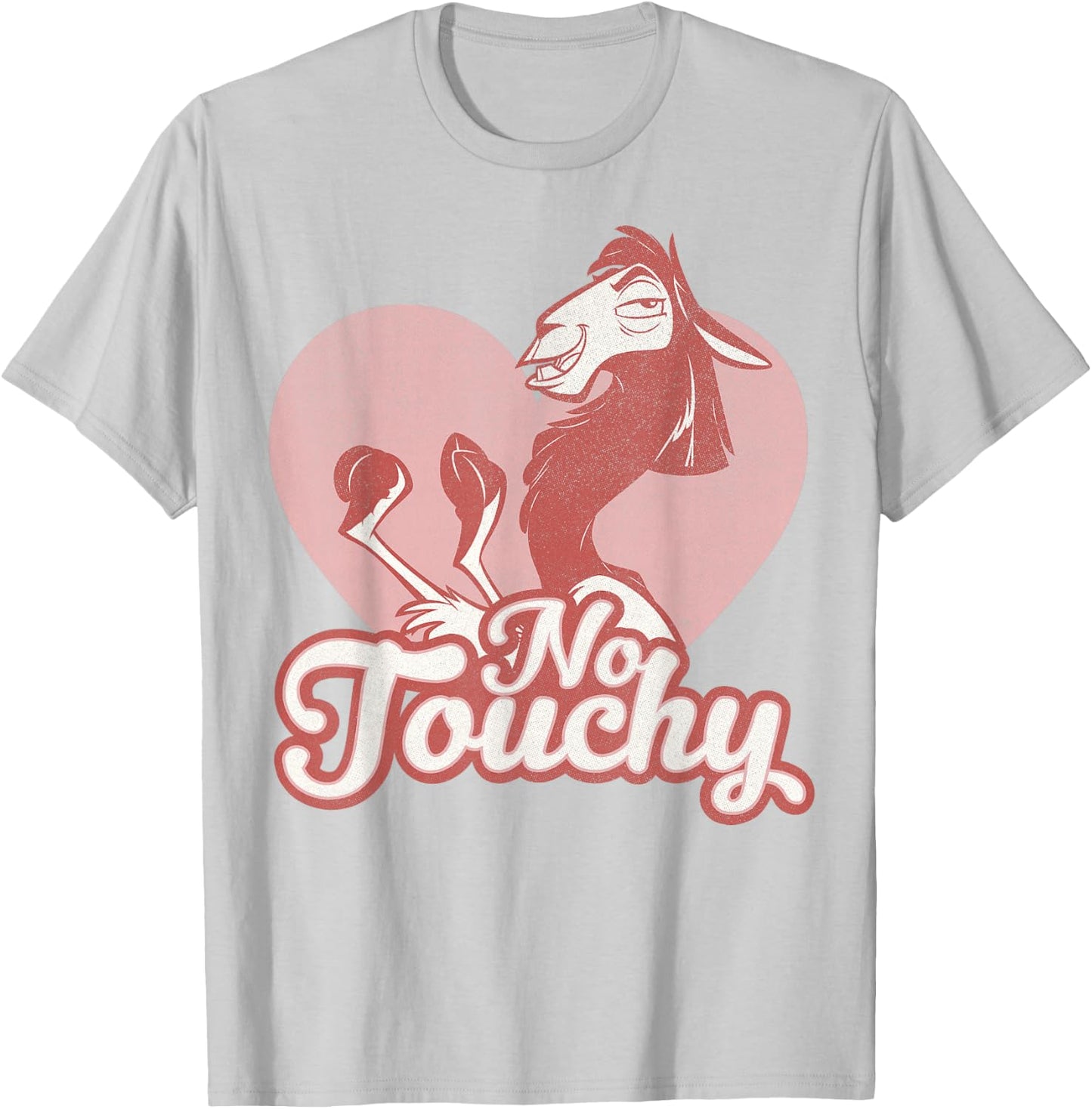Disney The Emperor's New Groove Valentine's Day No Touchy T-Shirt - T-Shirt | Ash